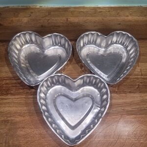 Vintage Aluminum Tart/Cake/Jello Tins (3)